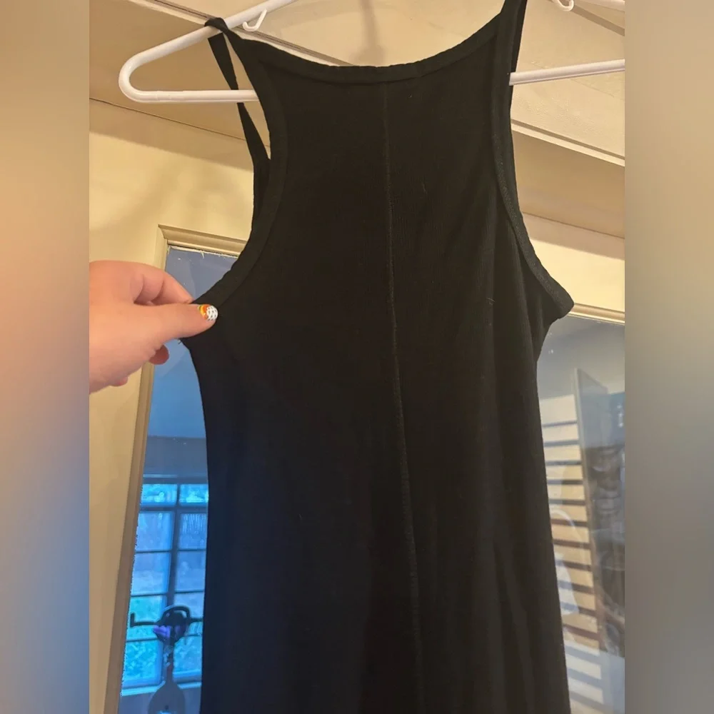 Black Tank dress maxi Eterne women’s size extra small - Picture 5 of 6